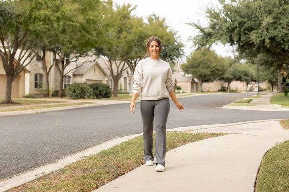 Cassie Everyday Bootcut Leggings – Charcoal
